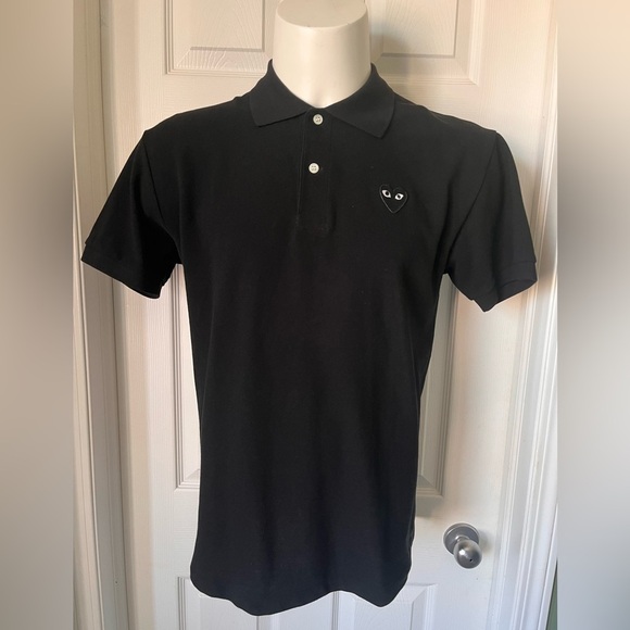 Mens Comme Des Garçons Cotton Heart Polo Shirt XL - Picture 4 of 9